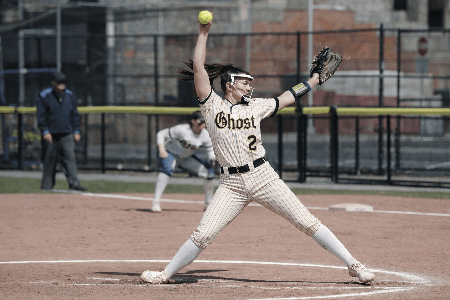 Ghost Premier Softball pitcher in action
